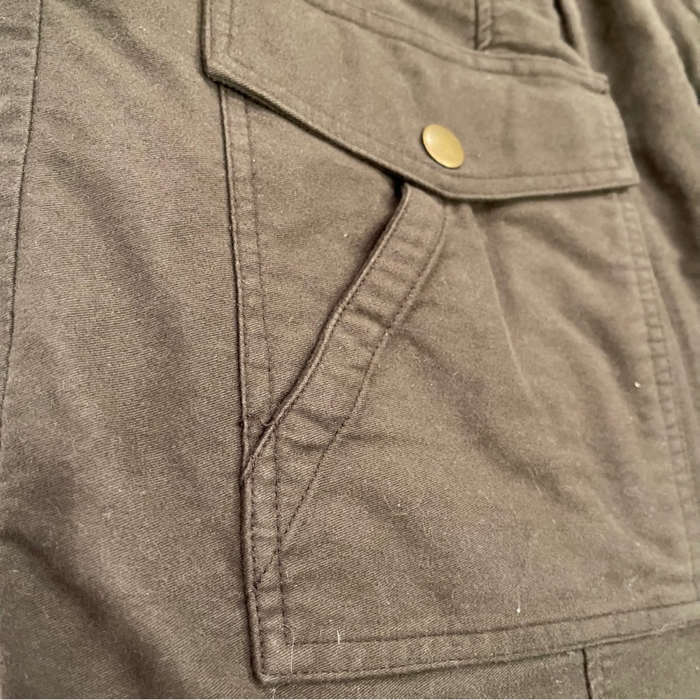 LIKE NEW! J.Jill army green lined utility jacket - Picture 11 of 14